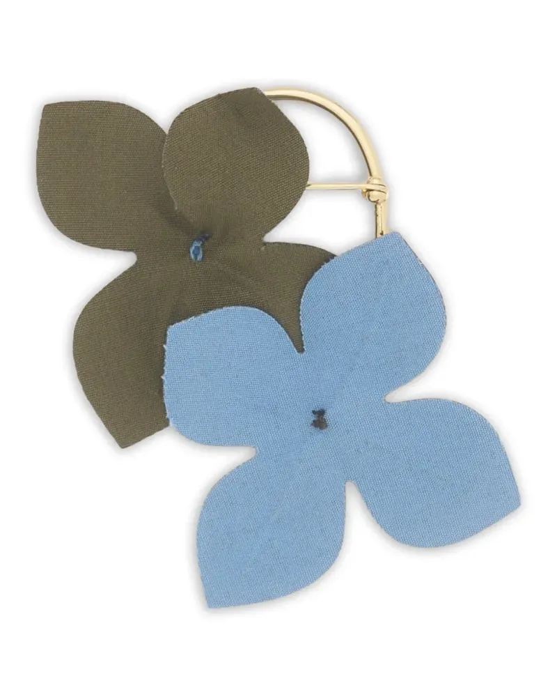 Marni Brosche mit Blumendetail - Gold Gold