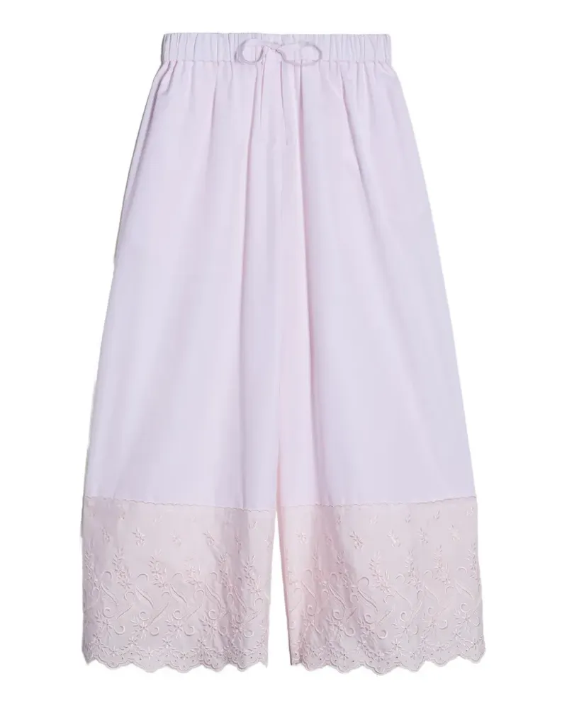 Simone Rocha Hose mit Spitzenbesatz - Rosa Rosa