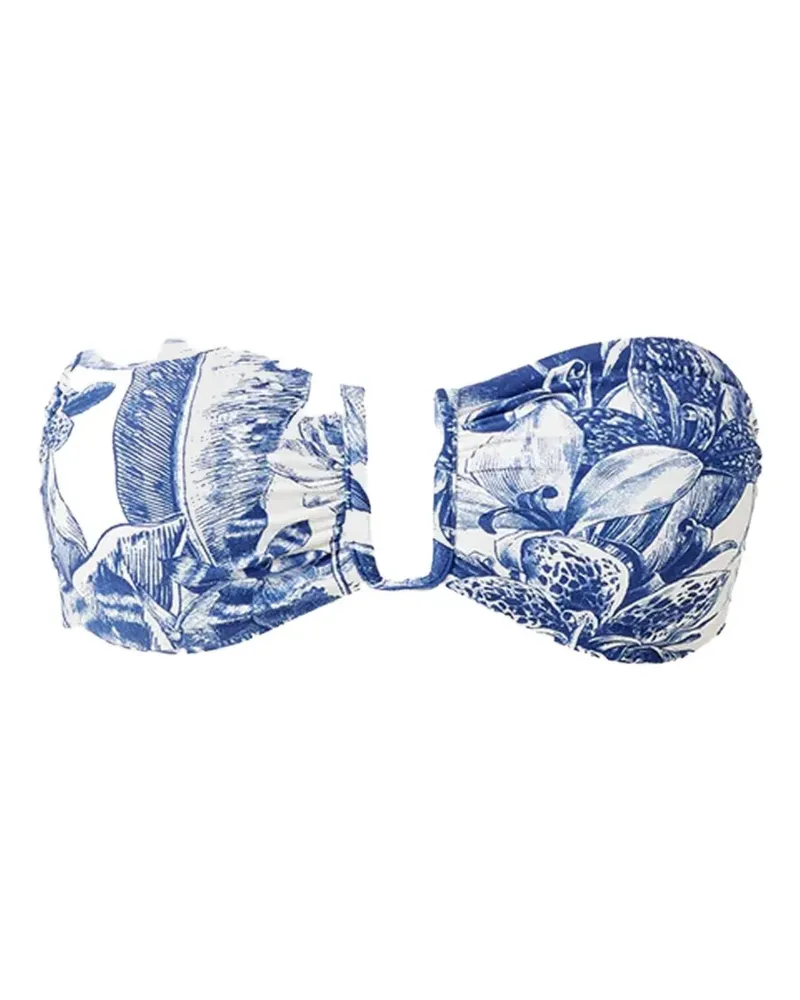 Melissa Odabash Prague Paloma floral-print bikini top - Weiß Weiß