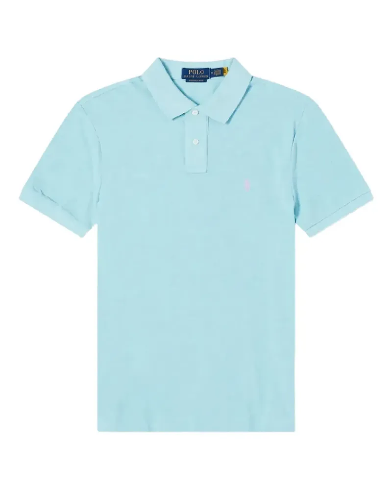 Ralph Lauren Custom-Slim-Fit Poloshirt - Blau Blau