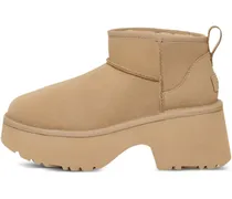 Classic Ultra Mini New Heights Plateau-Stiefel mit Lasche - Nude