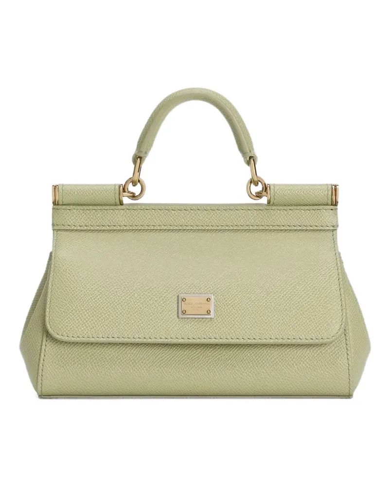 Dolce & Gabbana logo-plaque tote bag - Grün Grün