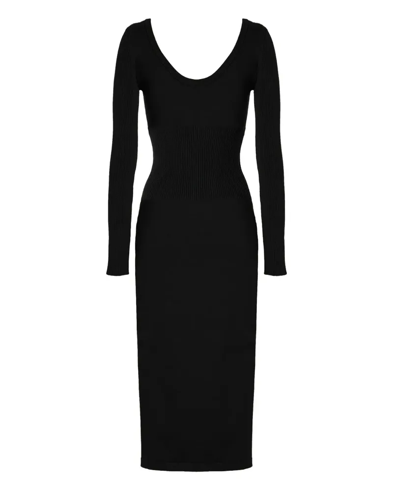 Wolford Langärmeliges Merinokleid - Schwarz Schwarz