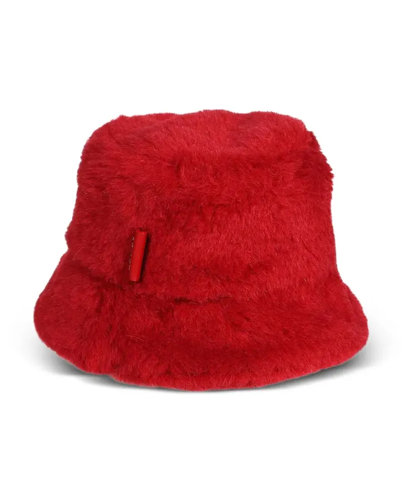 Max Mara Fischerhut mit Logo-Detail - Rot Rot