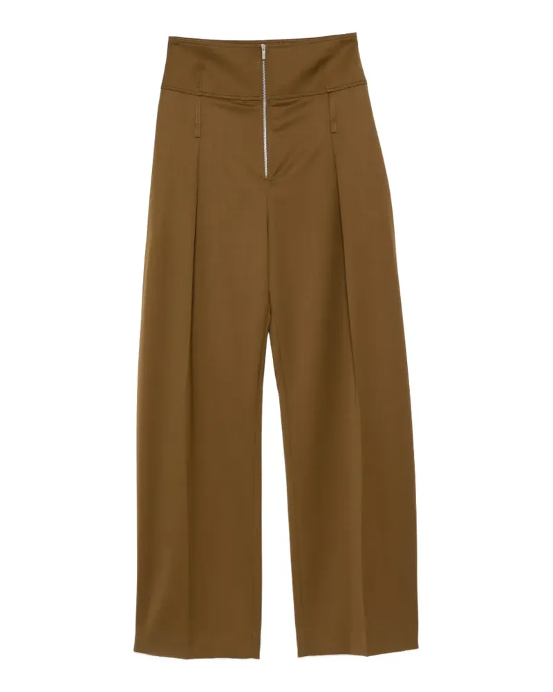 Ferragamo high-waisted wide-leg trousers - Braun Braun