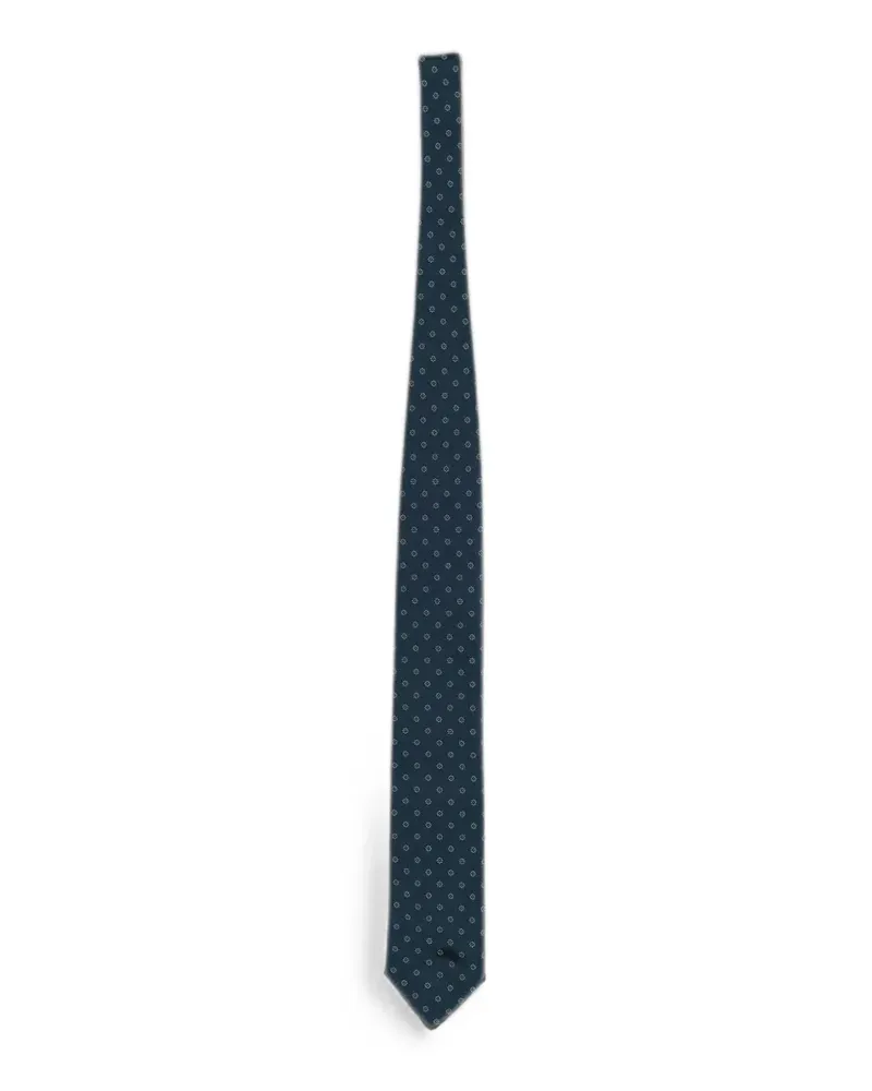 Ermenegildo Zegna micro-floral jacquard tie - Grün Grün