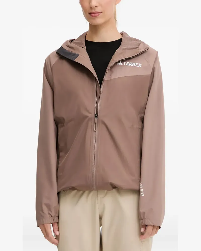 adidas Kapuzenjacke mit Reißverschluss - Braun Braun