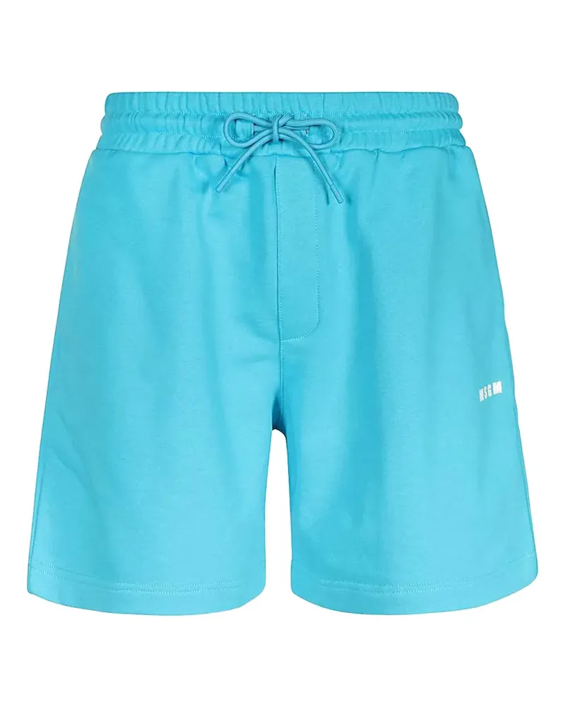 MSGM Shorts mit elastischem Bund - Blau Blau