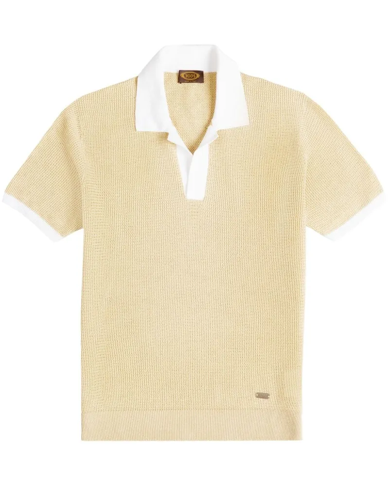 TOD'S Gestricktes Poloshirt - Nude Nude