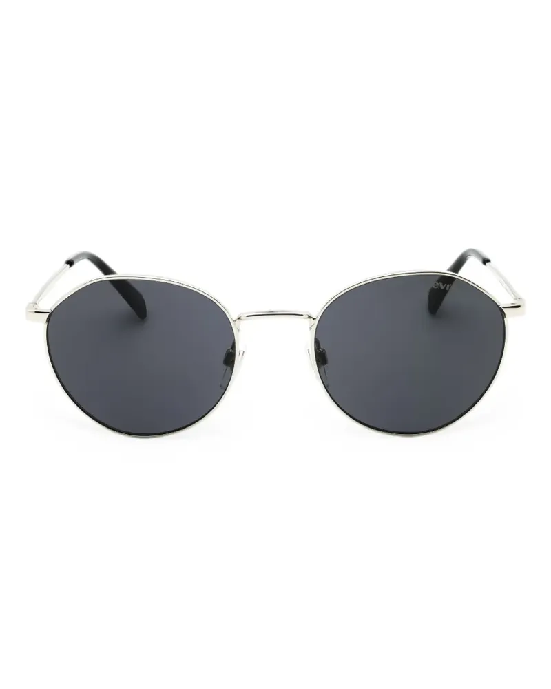 Levi's Sonnenbrille mit rundem Gestell - Silber Silber