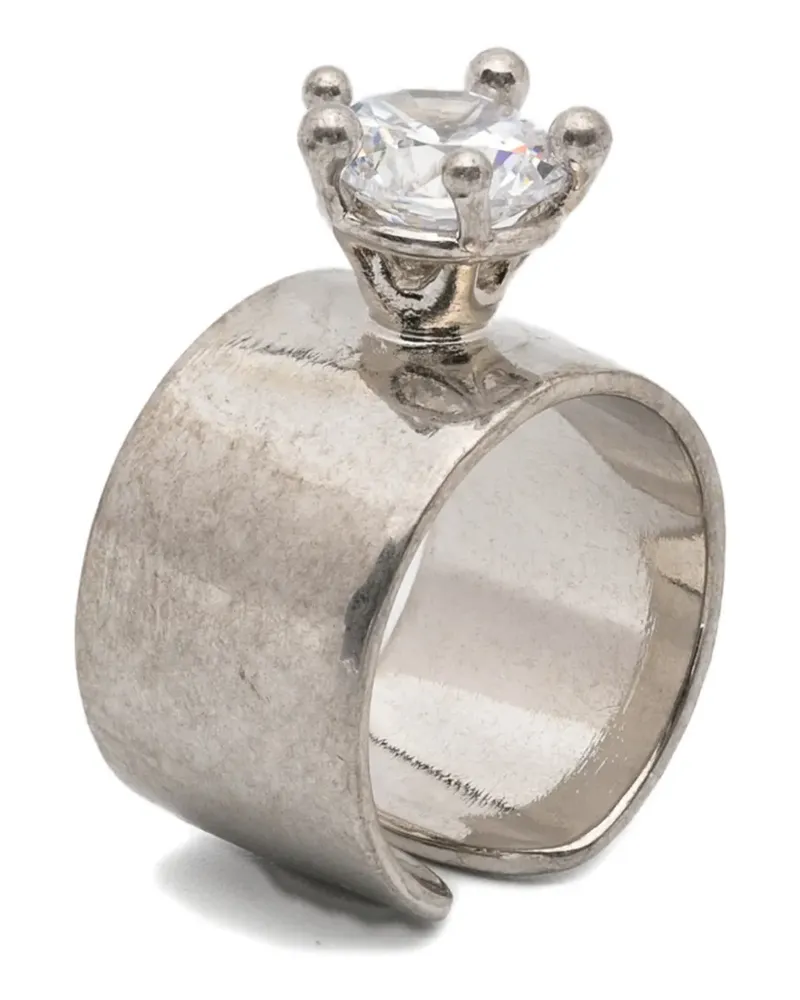 PANCONESI small Diamanti Armour ring - Silber Silber