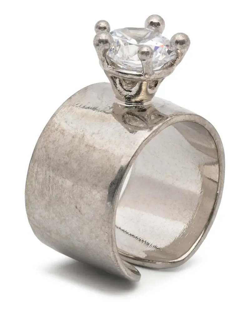 PANCONESI small Diamanti Armour ring - Silber Silber