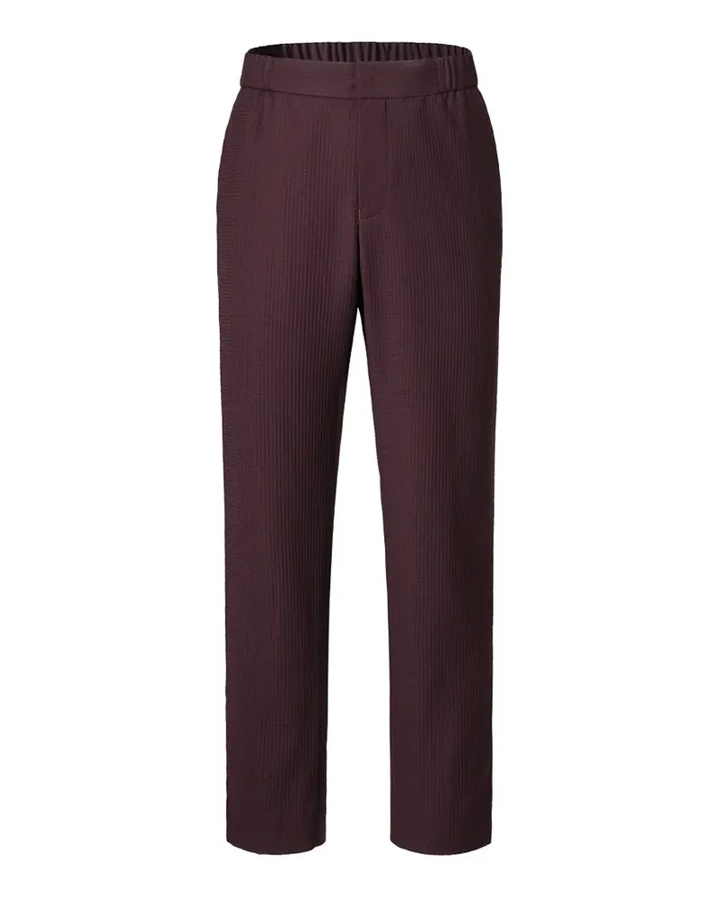Shanghai Tang textured wool trousers - Rot Rot