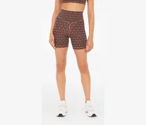 Gemusterte Castilla High Spin Shorts - Nude