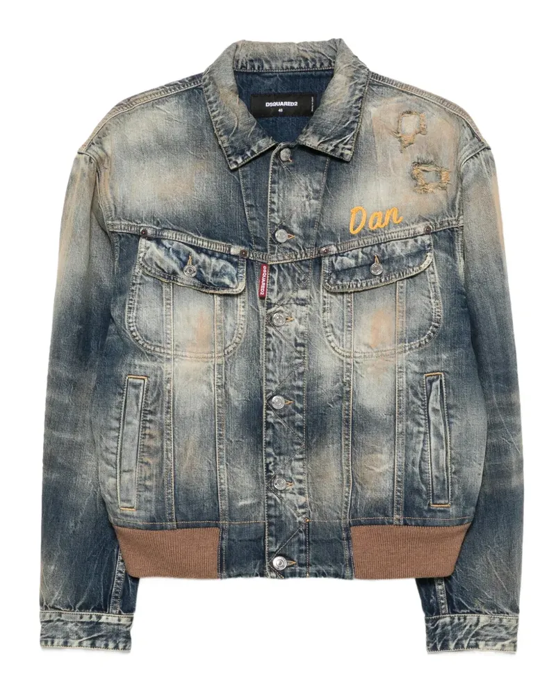 Dsquared2 distressed denim jacket - Blau Blau