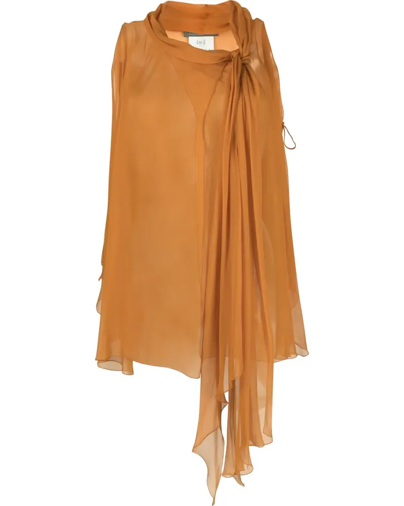 Alberta Ferretti Transparente Bluse - Orange Orange
