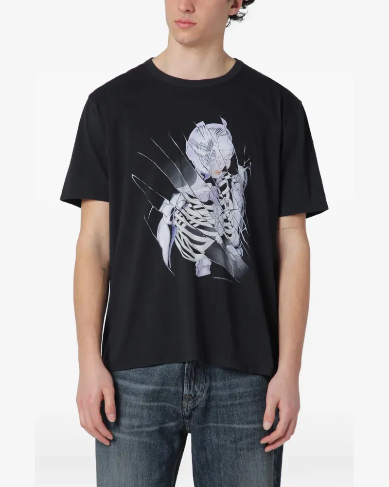 Our Legacy Cybernetic Angel print New Box T-shirt - Schwarz Schwarz