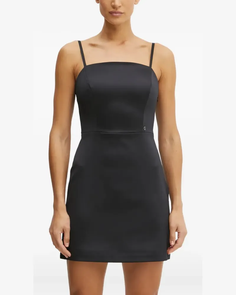 Guess Midikleid aus Satin - Schwarz Schwarz