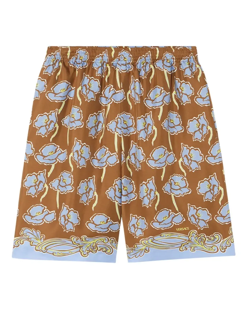 Versace Poppies Shorts - Braun Braun