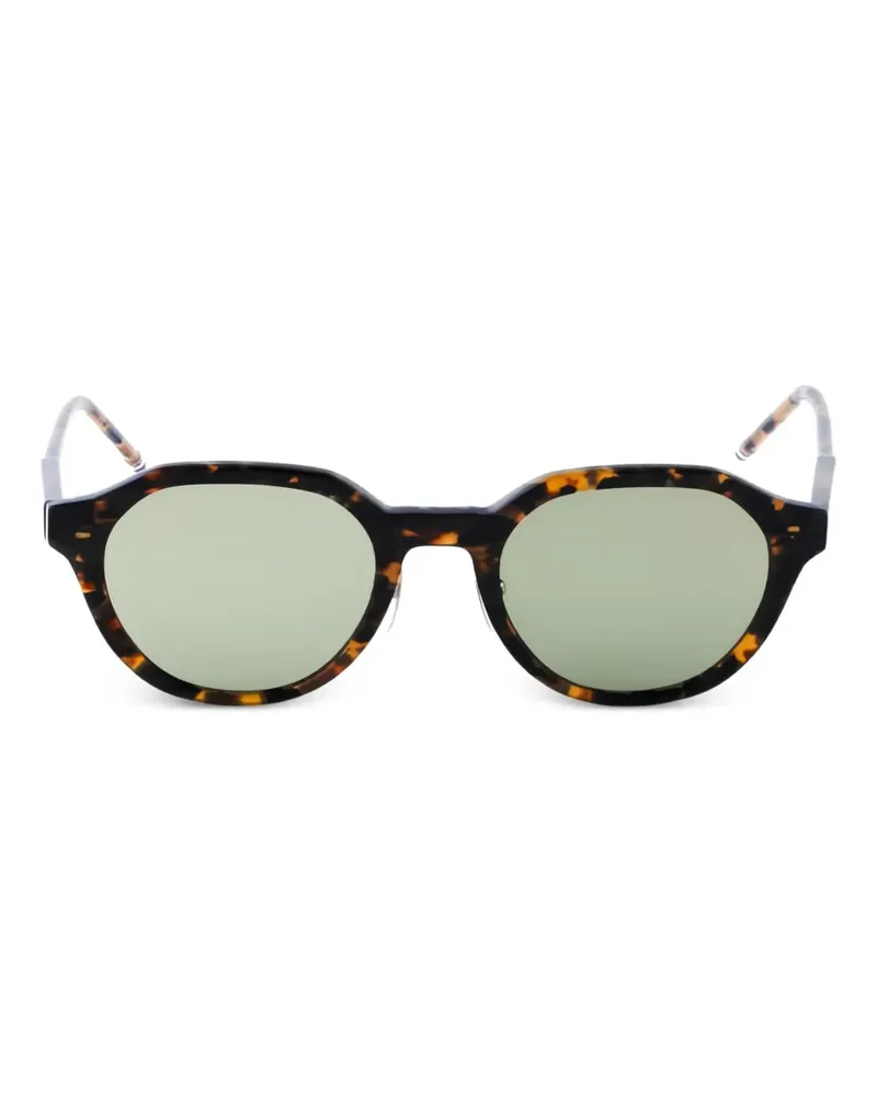 Thom Browne Sonnenbrille mit rundem Gestell - Braun Braun