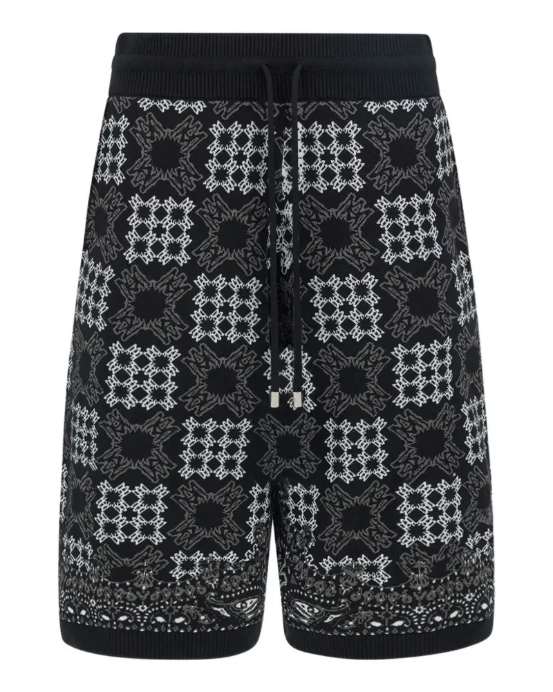 Amiri Quad Checker track shorts - Schwarz Schwarz