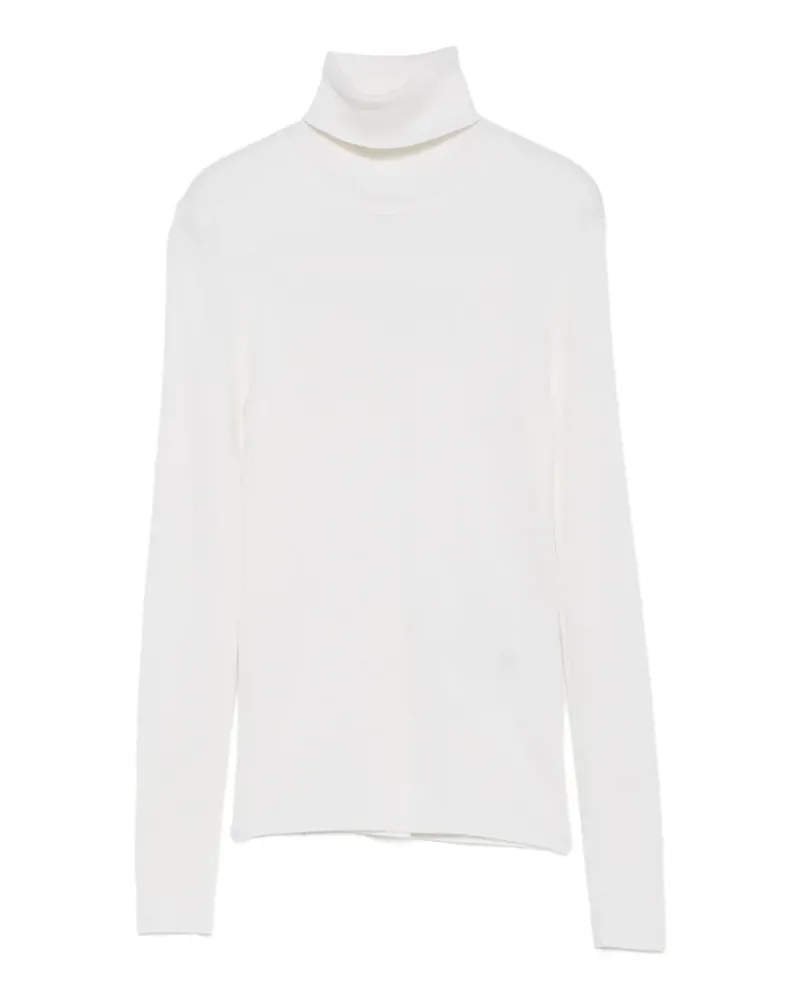 P.A.R.O.S.H. P.A.R.O H. Gerippter Rollkragenpullover - Weiß Weiß