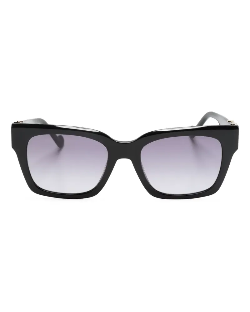 Liu Jo Sonnenbrille mit eckigem Gestell - Schwarz Schwarz