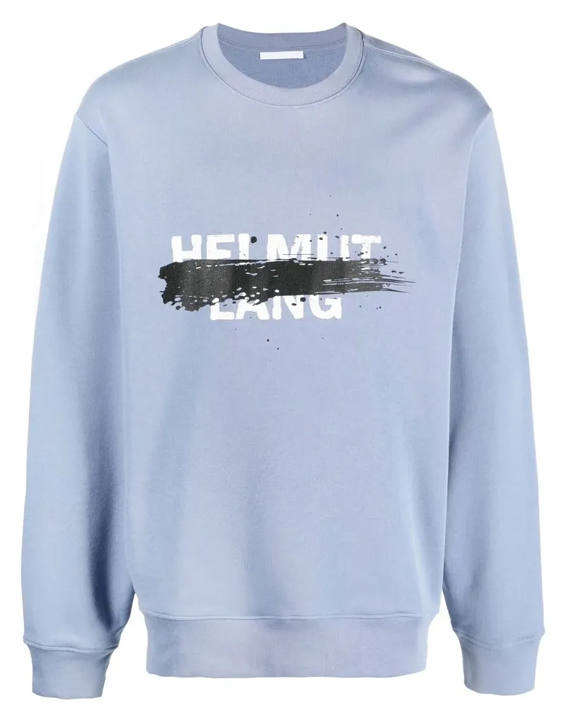 Helmut Lang Sweatshirt mit Logo-Print - Blau Blau