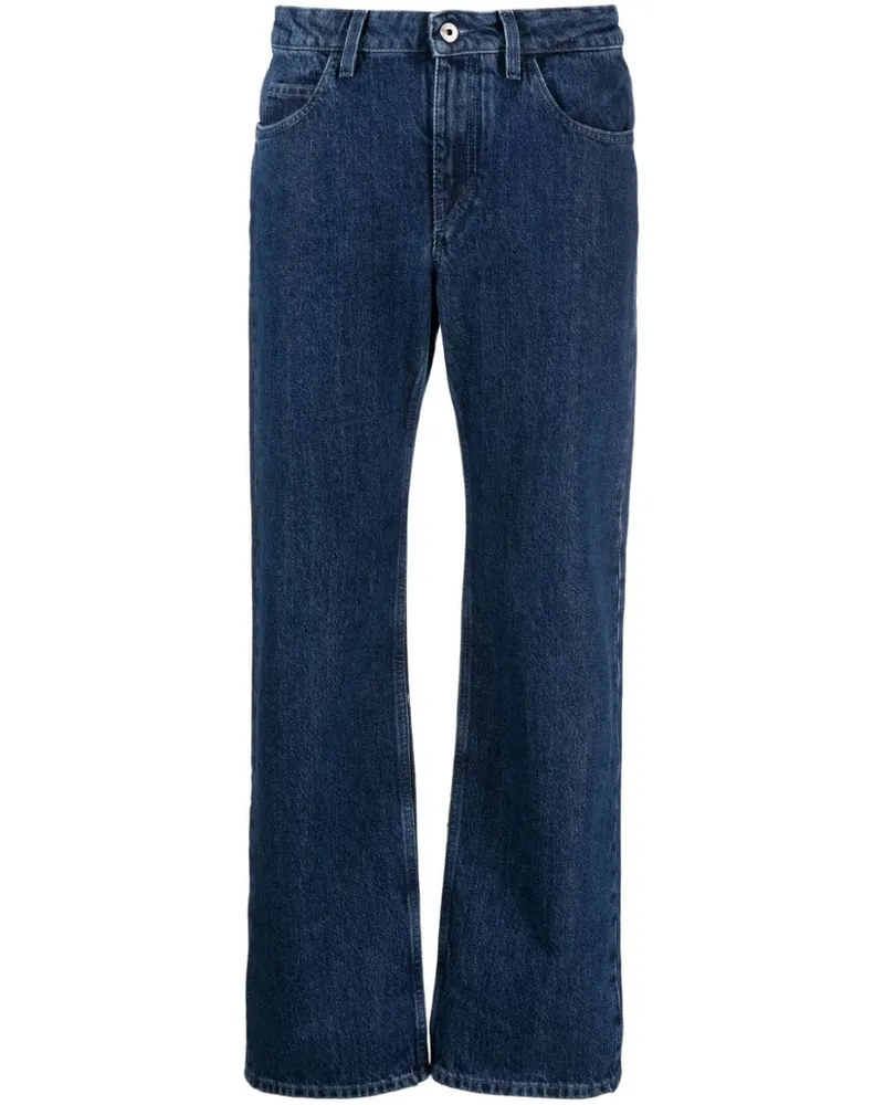 OFF-WHITE Tief sitzende Cropped-Jeans - Blau Blau