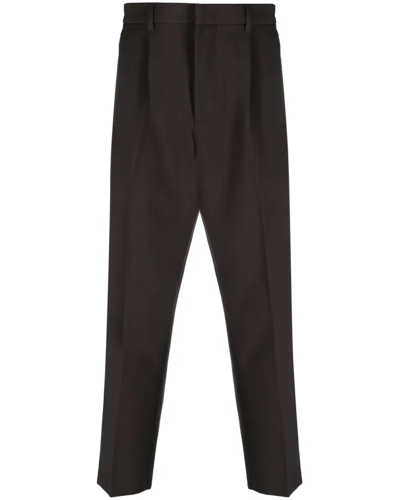 Emporio Armani Schmale Hose mit Bügelfalten - Grün Grün