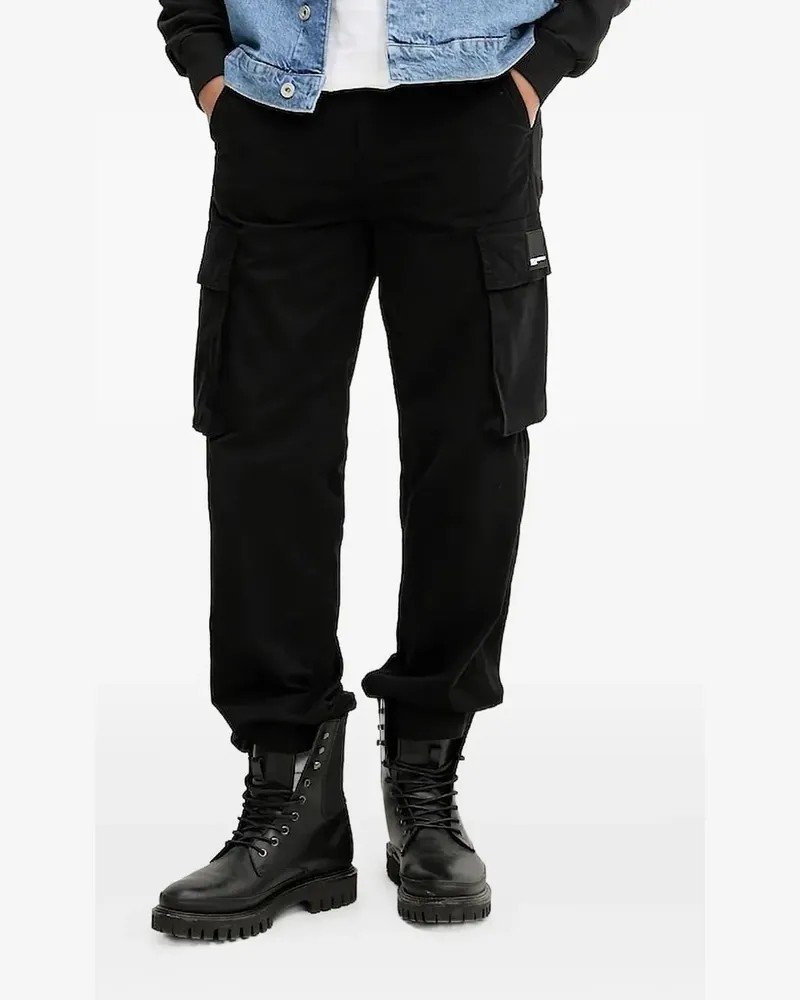 Karl Lagerfeld Hose mit aufgesetzten Taschen - Schwarz Schwarz