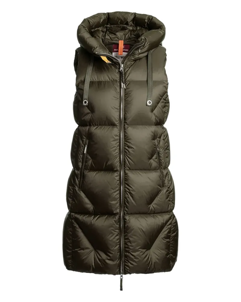 Parajumpers Gesteppte Kapuzenweste - Grün Grün