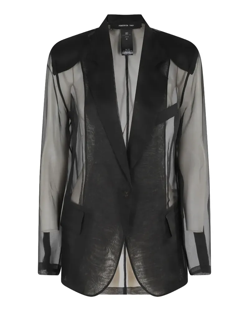 Federica Tosi Einreihiges Sakko - Schwarz Schwarz