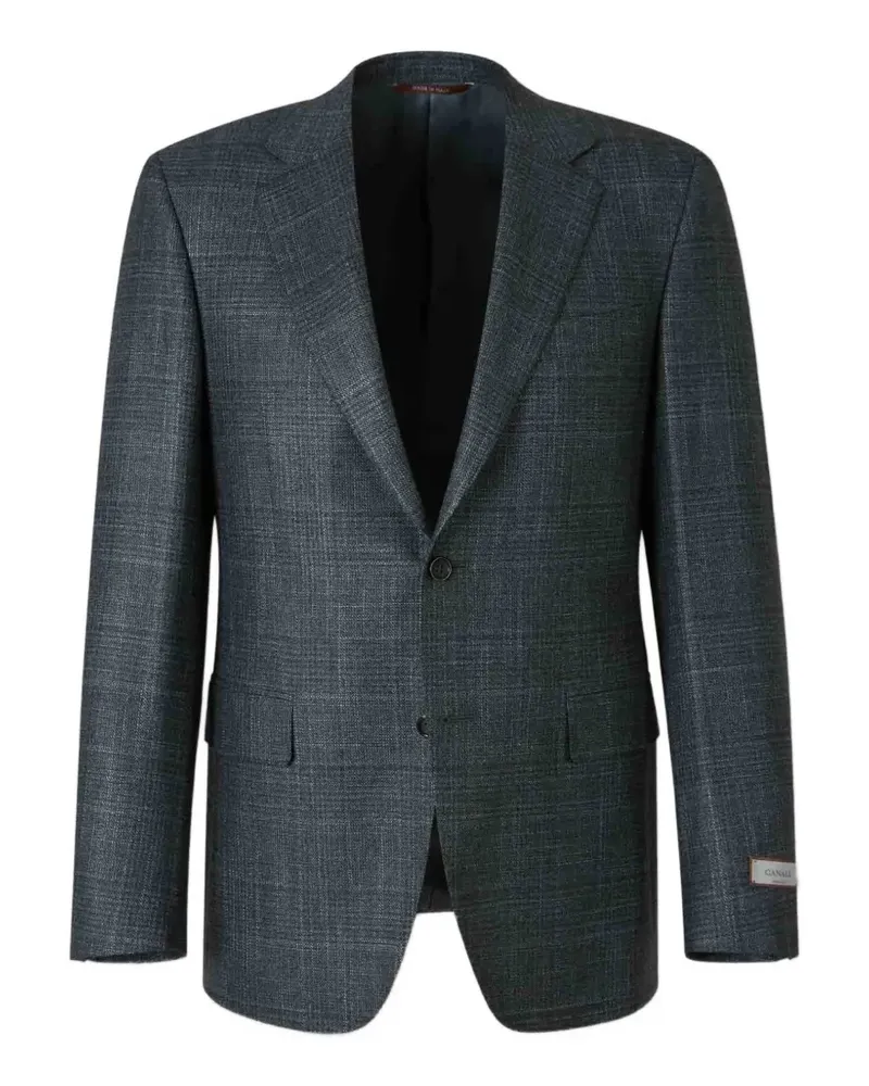 Canali Kariertes Sakko - Grau Grau