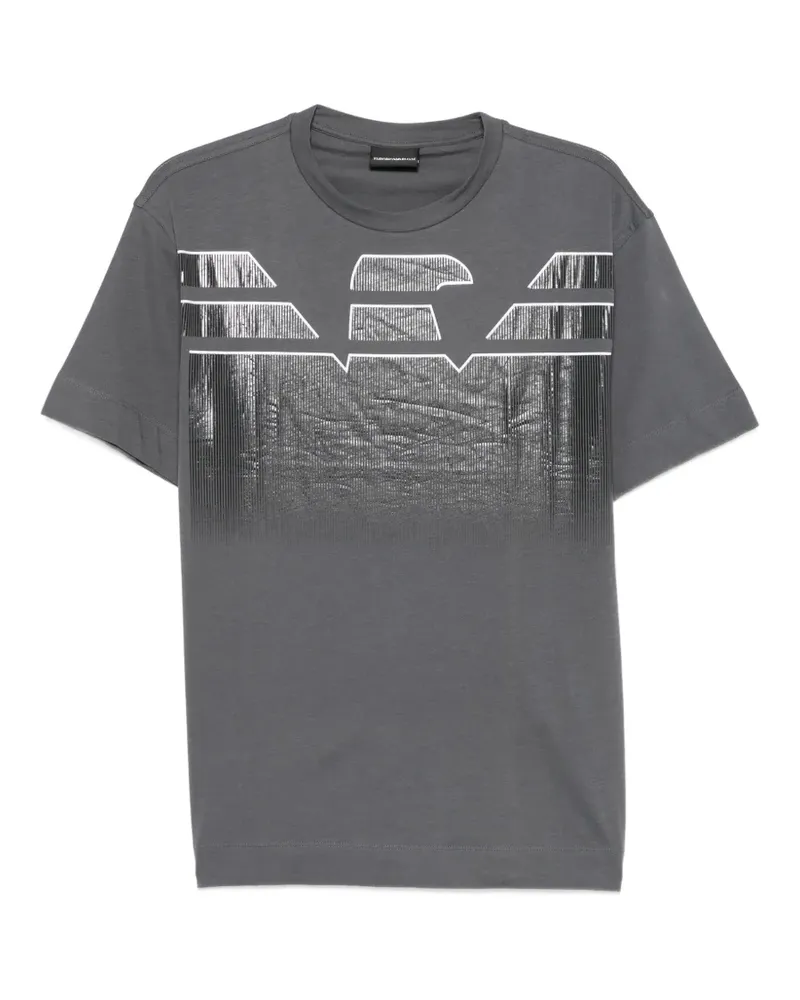 Emporio Armani logo-print T-shirt - Grau Grau