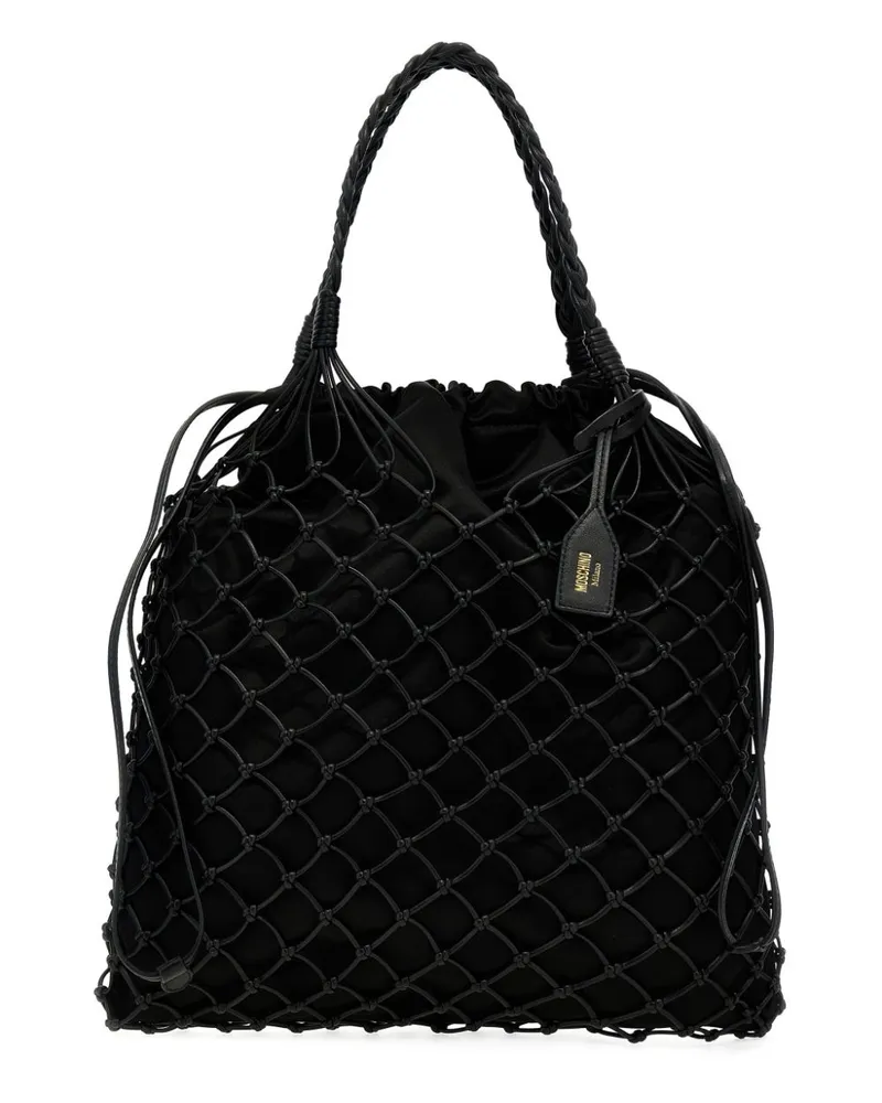 Moschino Gewebter Shopper - Schwarz Schwarz