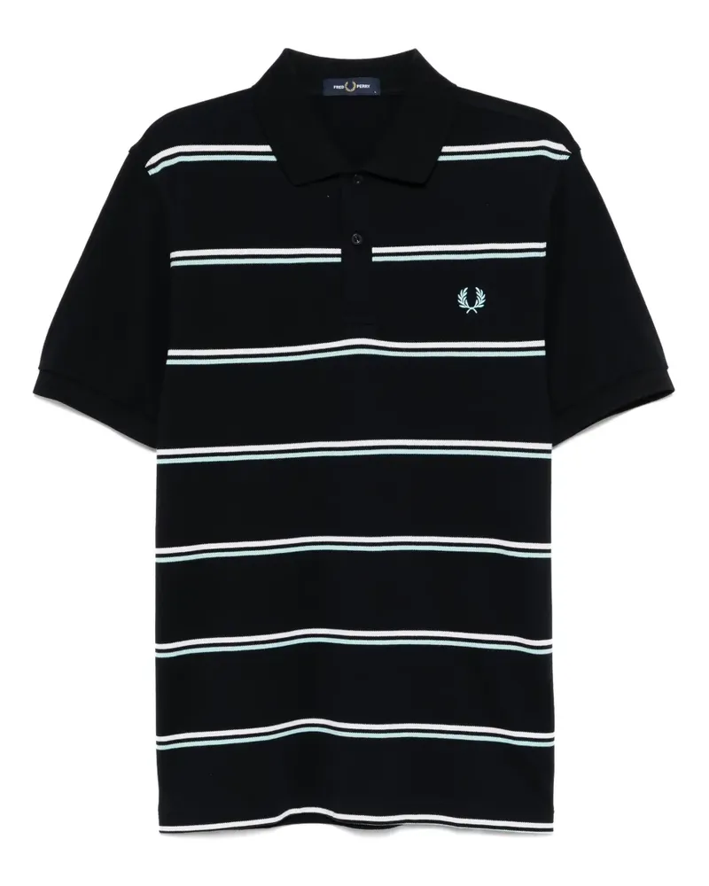 Fred Perry Poloshirt mit Logo-Stickerei - Blau Blau