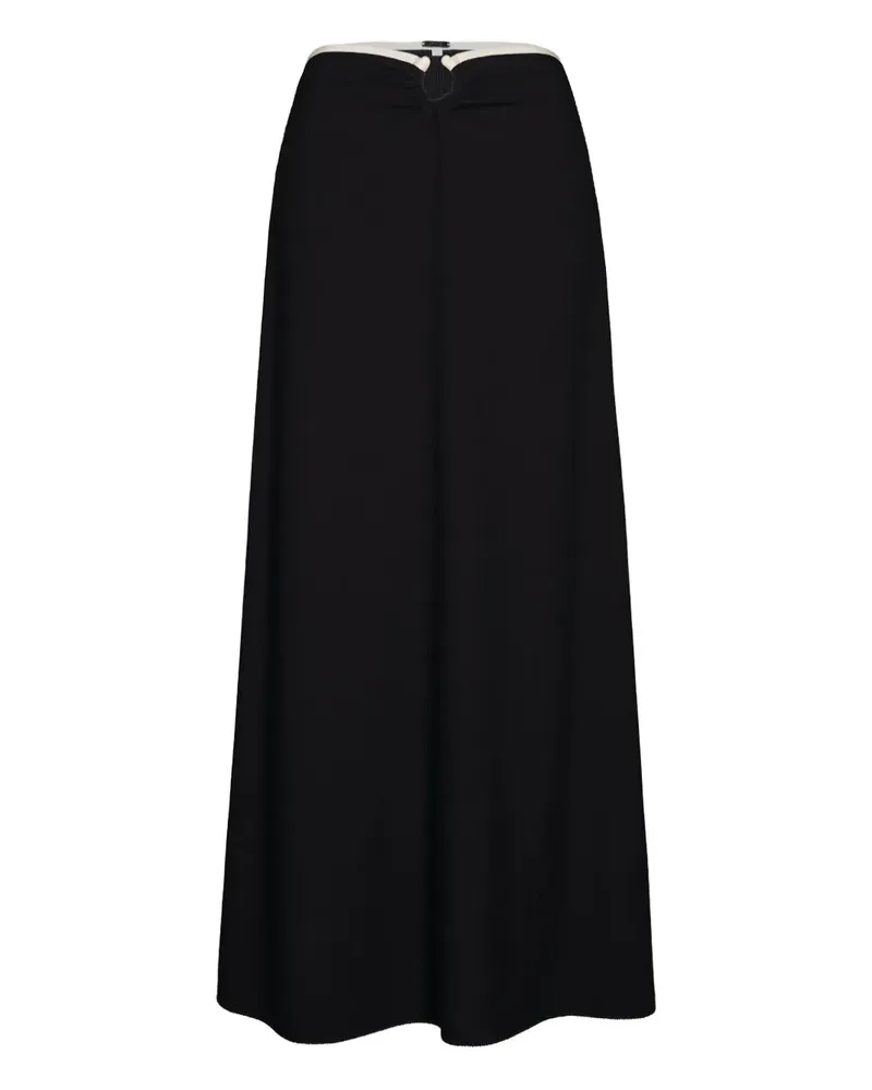 Johanna Ortiz Keel crinkle skirt - Schwarz Schwarz