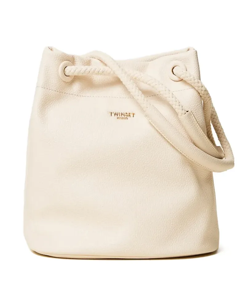 Twin-Set rope-handle bucket bag - Nude Nude
