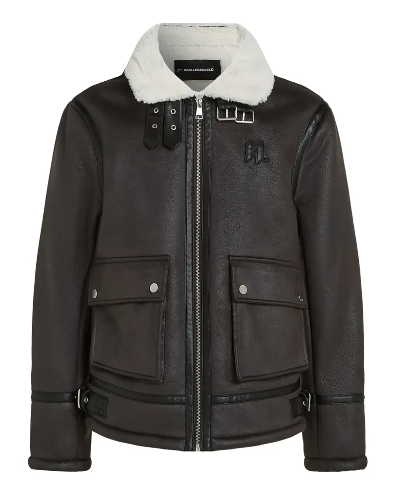 Karl Lagerfeld Jacke aus Shearling - Braun Braun