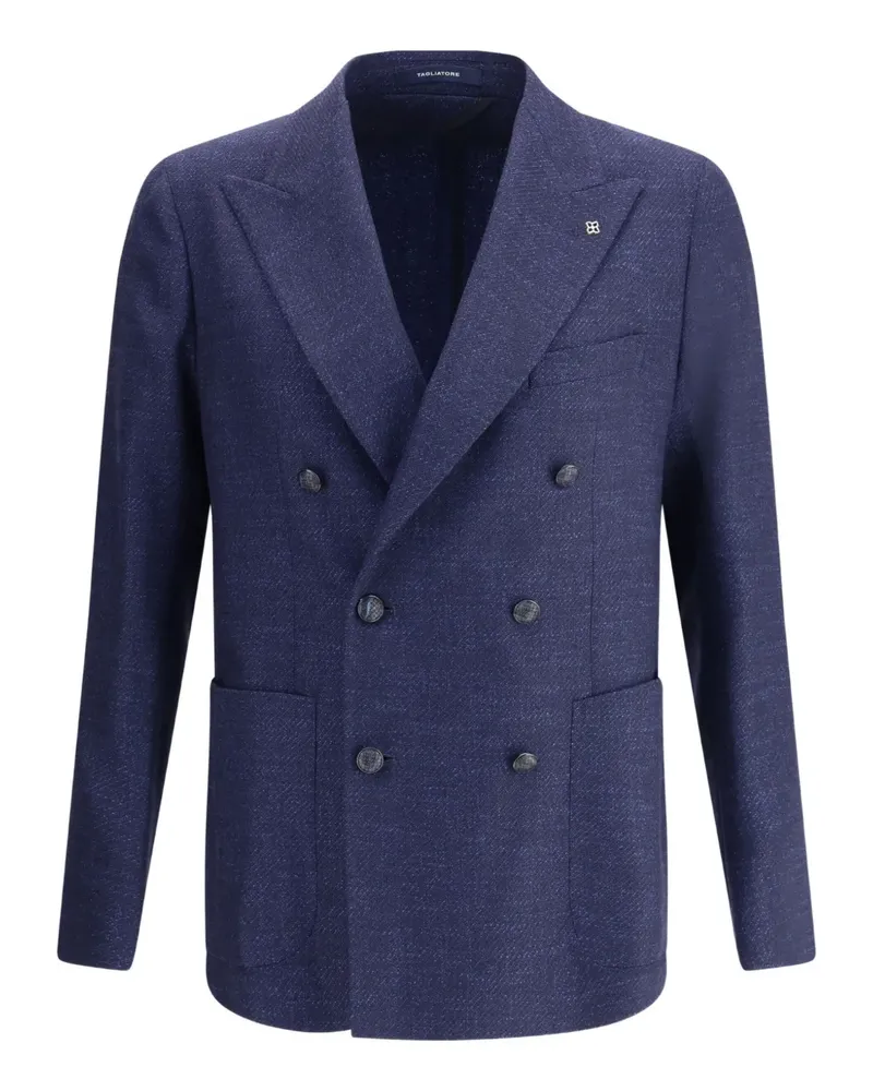 Tagliatore Doppelreihiges Sakko - Blau Blau