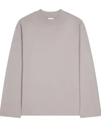 Dries van Noten Langarmshirt aus Baumwolle Grau