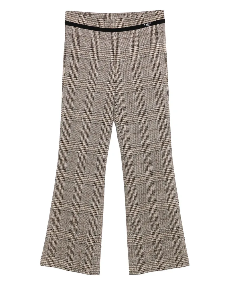 Cambio Hose mit Karomuster - Nude Nude