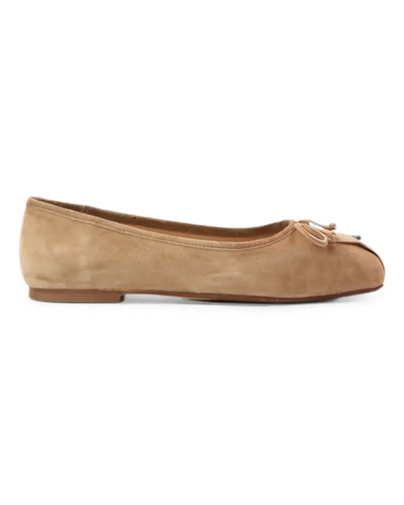 NOTABENE Ballerinas mit eckiger Kappe - Braun Braun