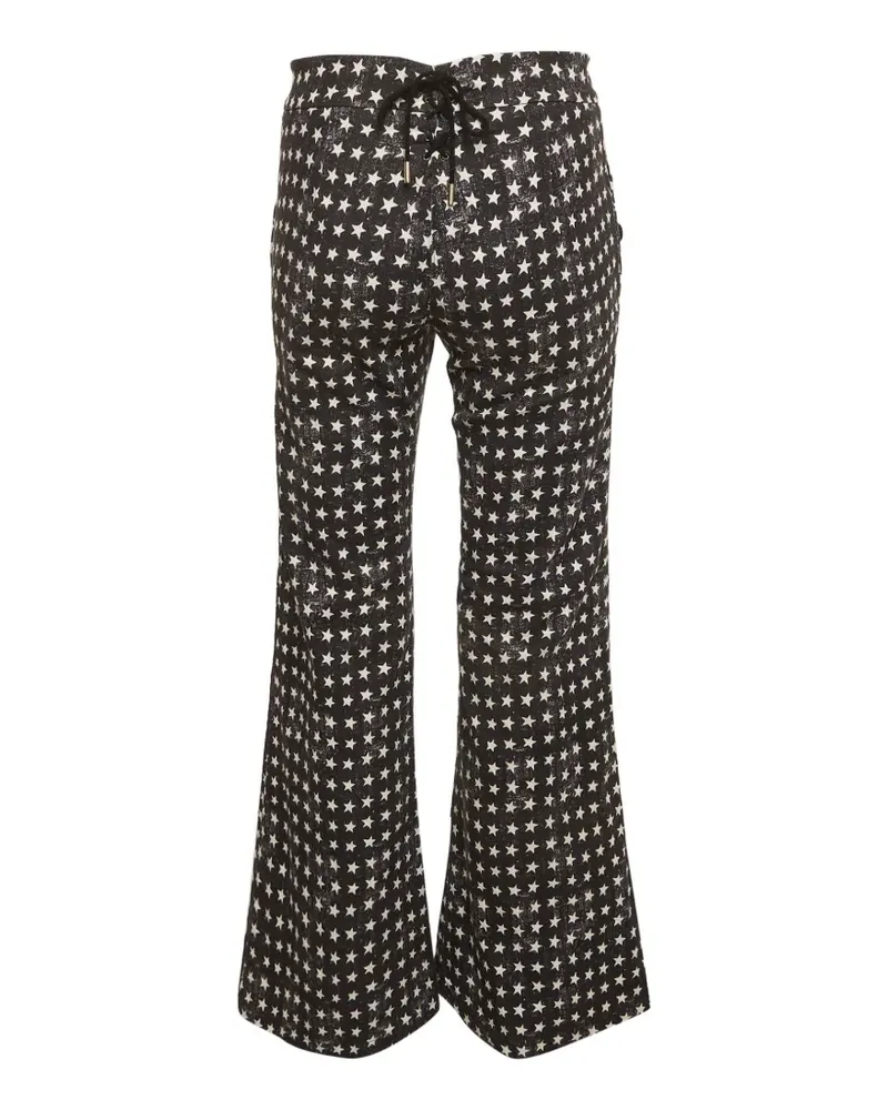 Max Mara star-print wide-leg jeans - Schwarz Schwarz