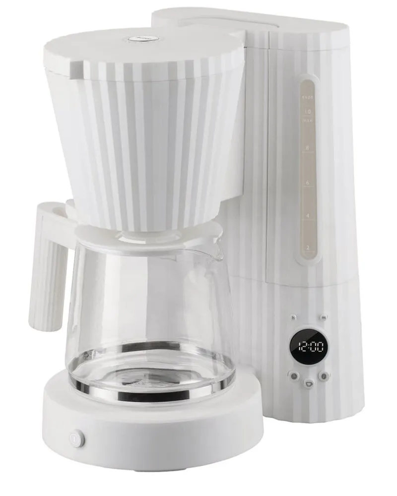 Alessi Plissé Filterkaffeemaschine - Weiß Weiß