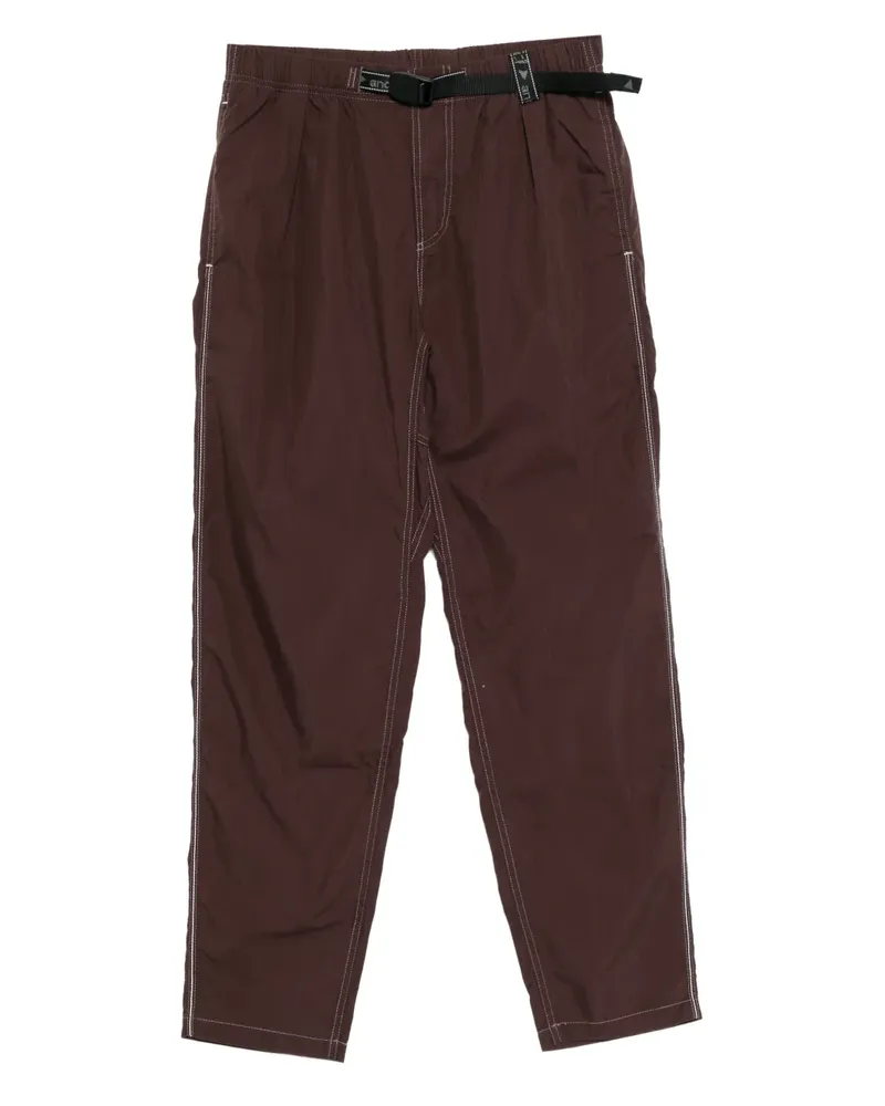 and wander Hose mit Kontrastnähten - Braun Braun