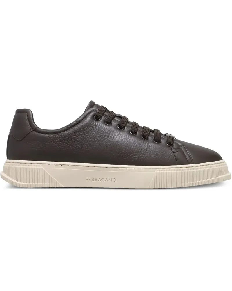 Ferragamo Sneakers mit Schnürung - Braun Braun