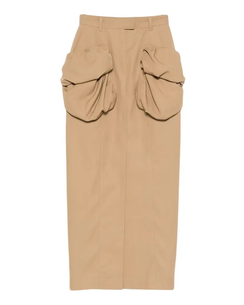 Viktor & Rolf Maxirock mit Faltentasche - Nude Nude
