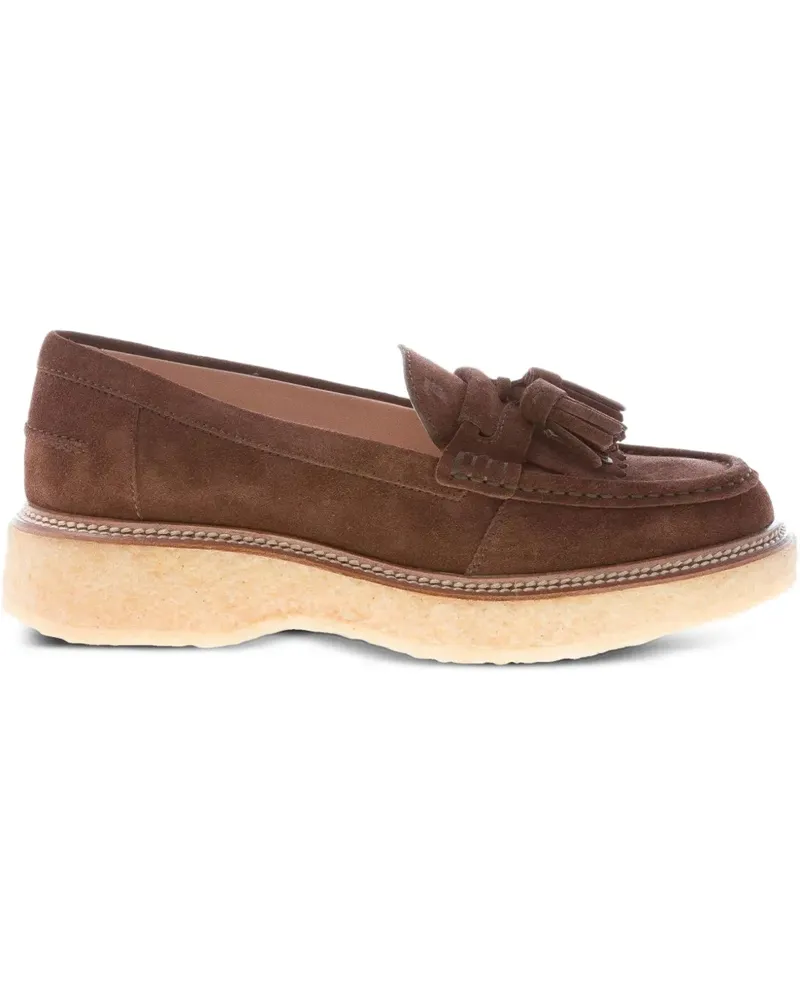 TOD'S Loafer aus Wildleder - Braun Braun